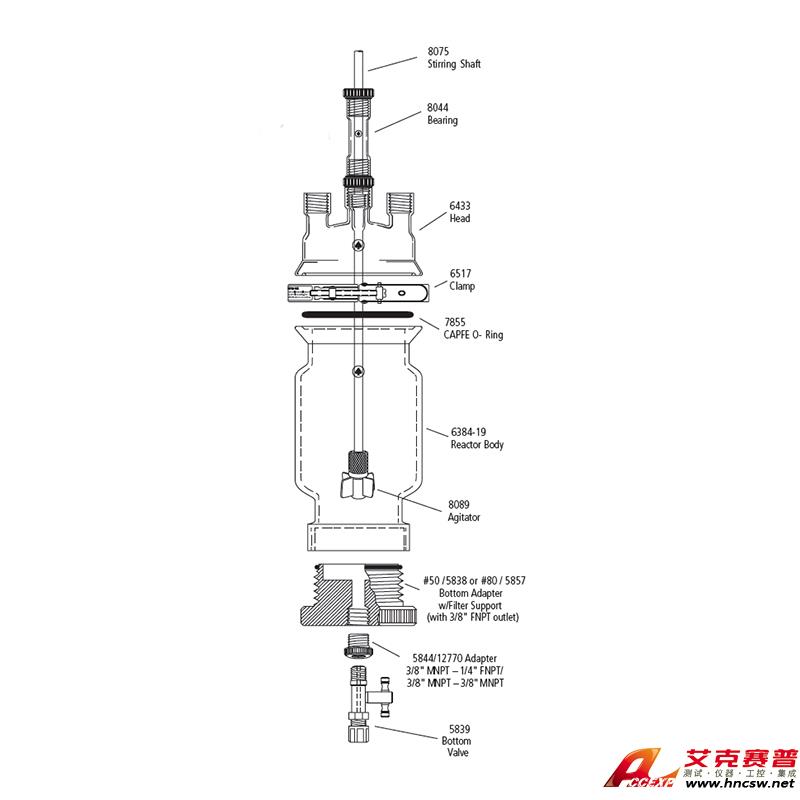 JULABO優(yōu)萊博 2000ml 單層壓力過濾釜，CRS6384-239